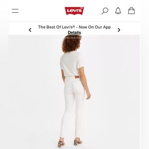 NWT Levi’s women’s 311 shaping skinny jeans size 30 white